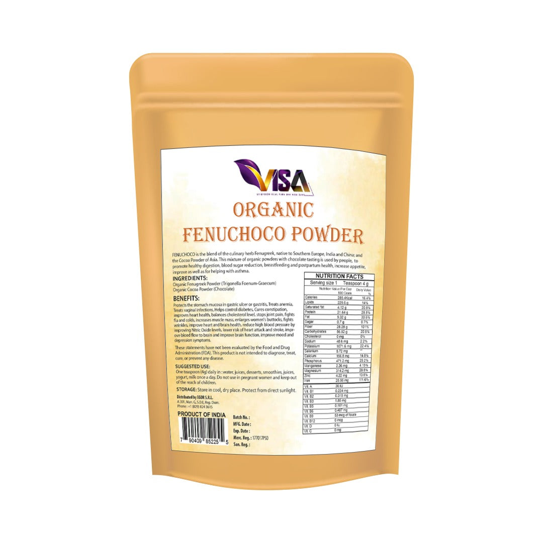 Fenuchoco Powder (Organic Fenugreek with chocolate taste)